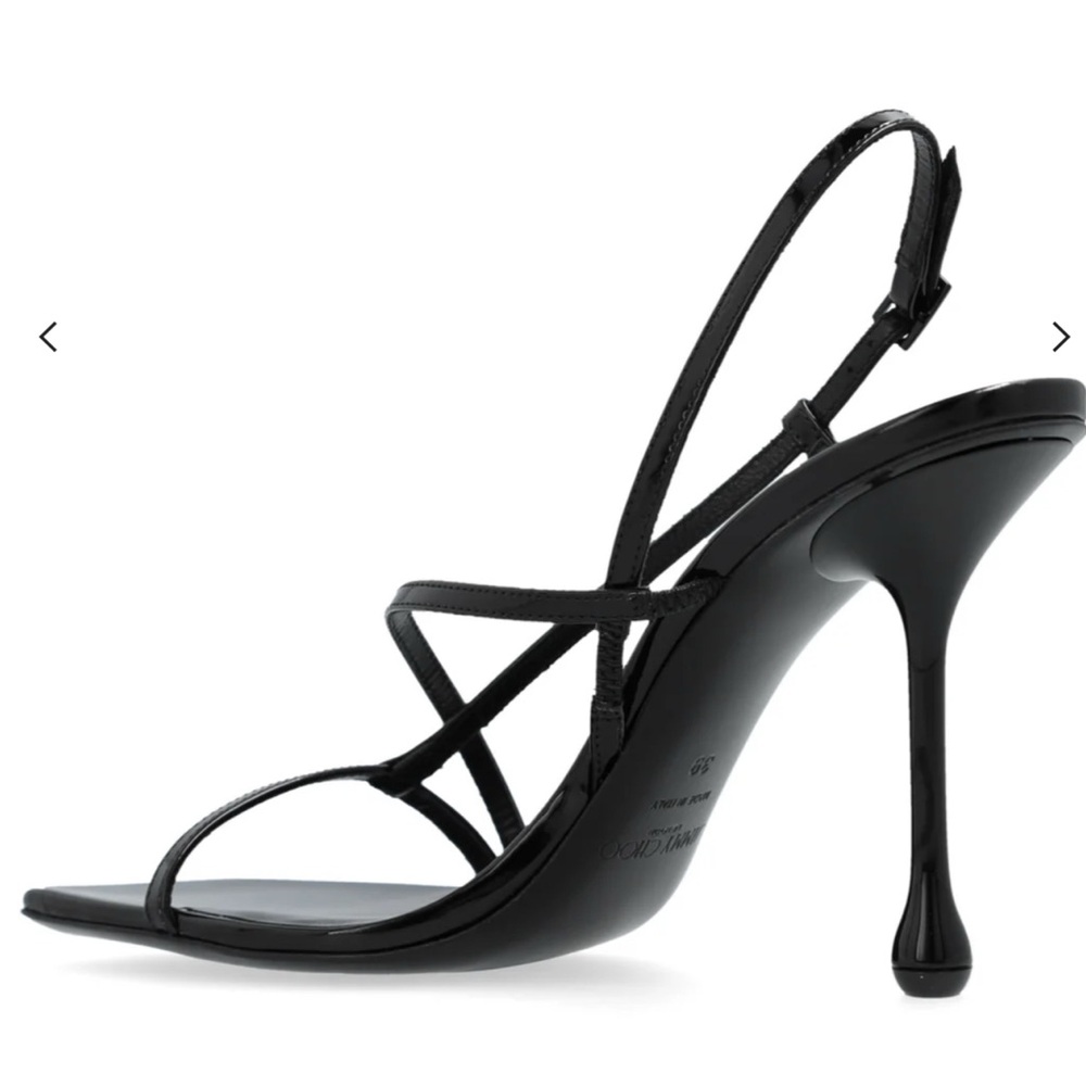 Jimmy Choo Black Etana 80 Heeled Sandals EU 38 BNIB - Picture 3 of 5